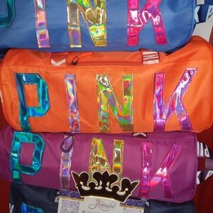 NEW *Pink* Sports Gym Duffle, NAVY BLUE, Waterproof, Multi Use